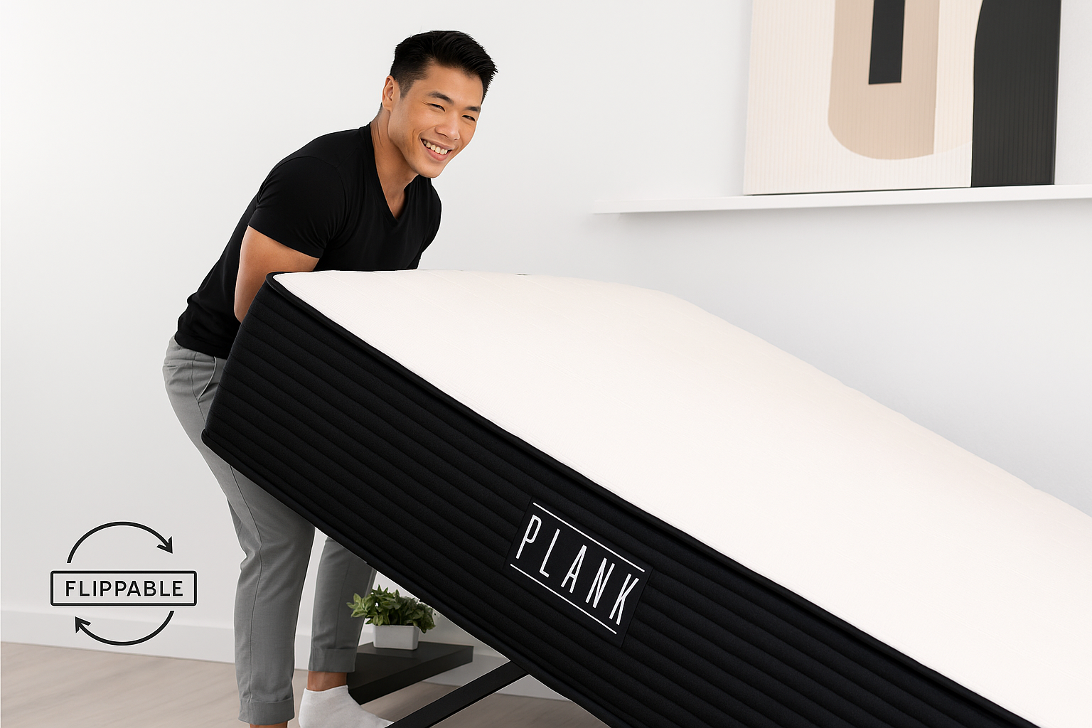 Brooklyn Bedding Plank Firm Luxe Hybrid Mattress
