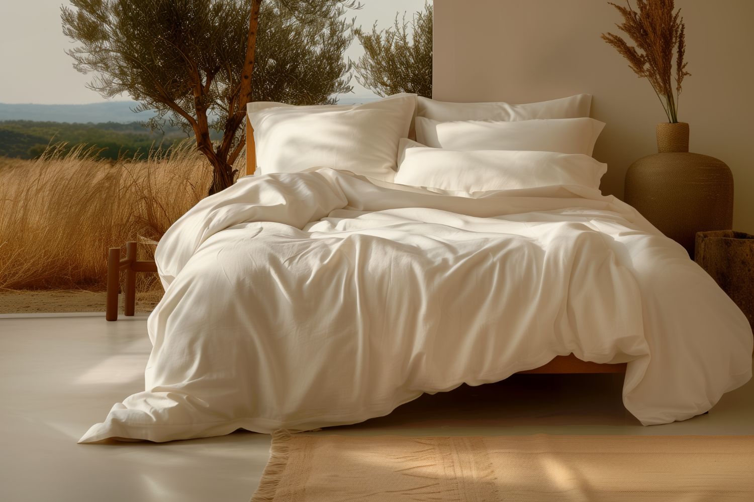 100% Organic Cotton Sateen Sheet Set